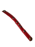 Skinny red leather bracelet