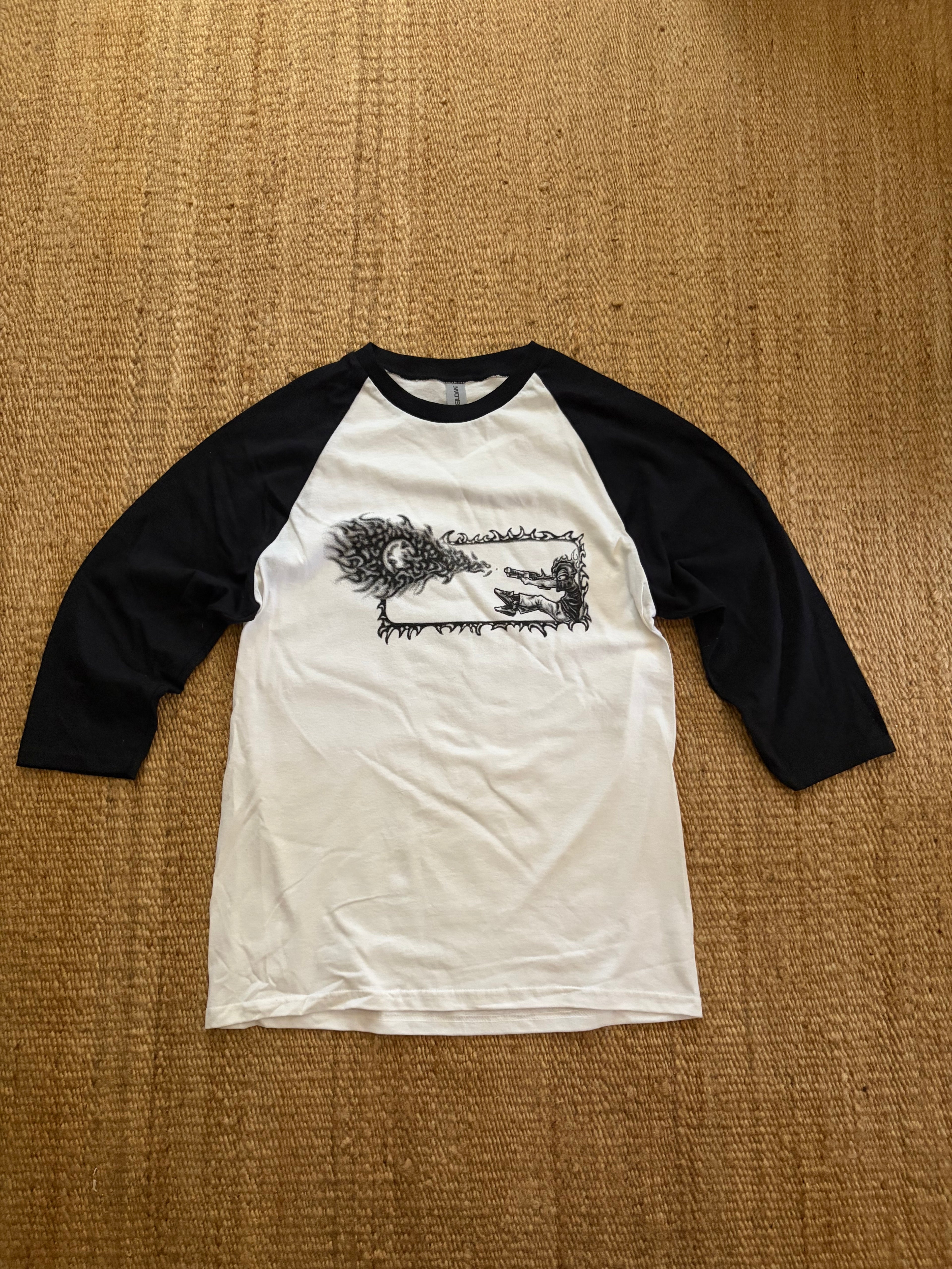 3/4 FTW TEE (black)