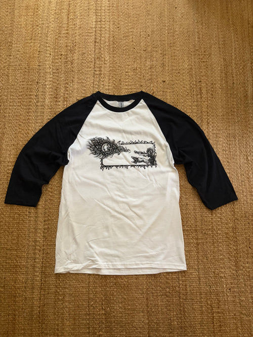 3/4 FTW TEE (black)