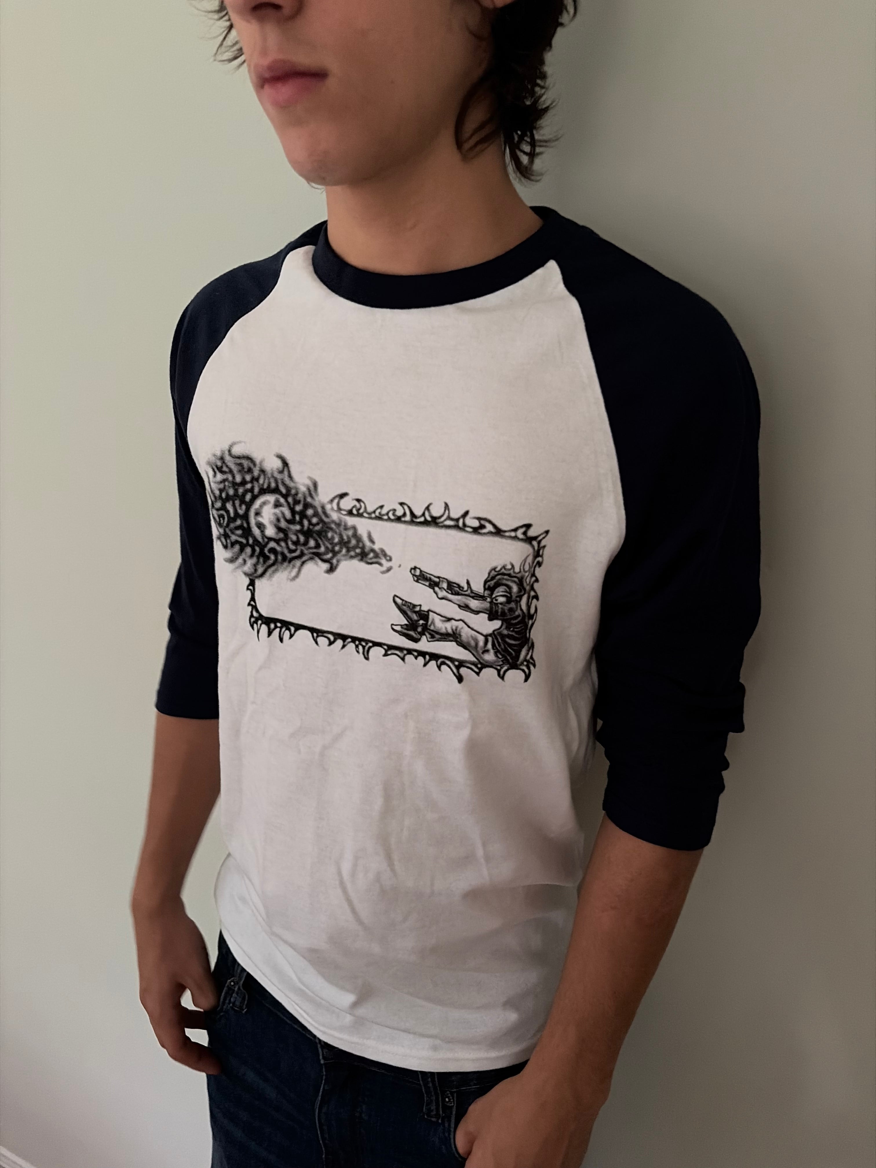 3/4 FTW TEE (navy)