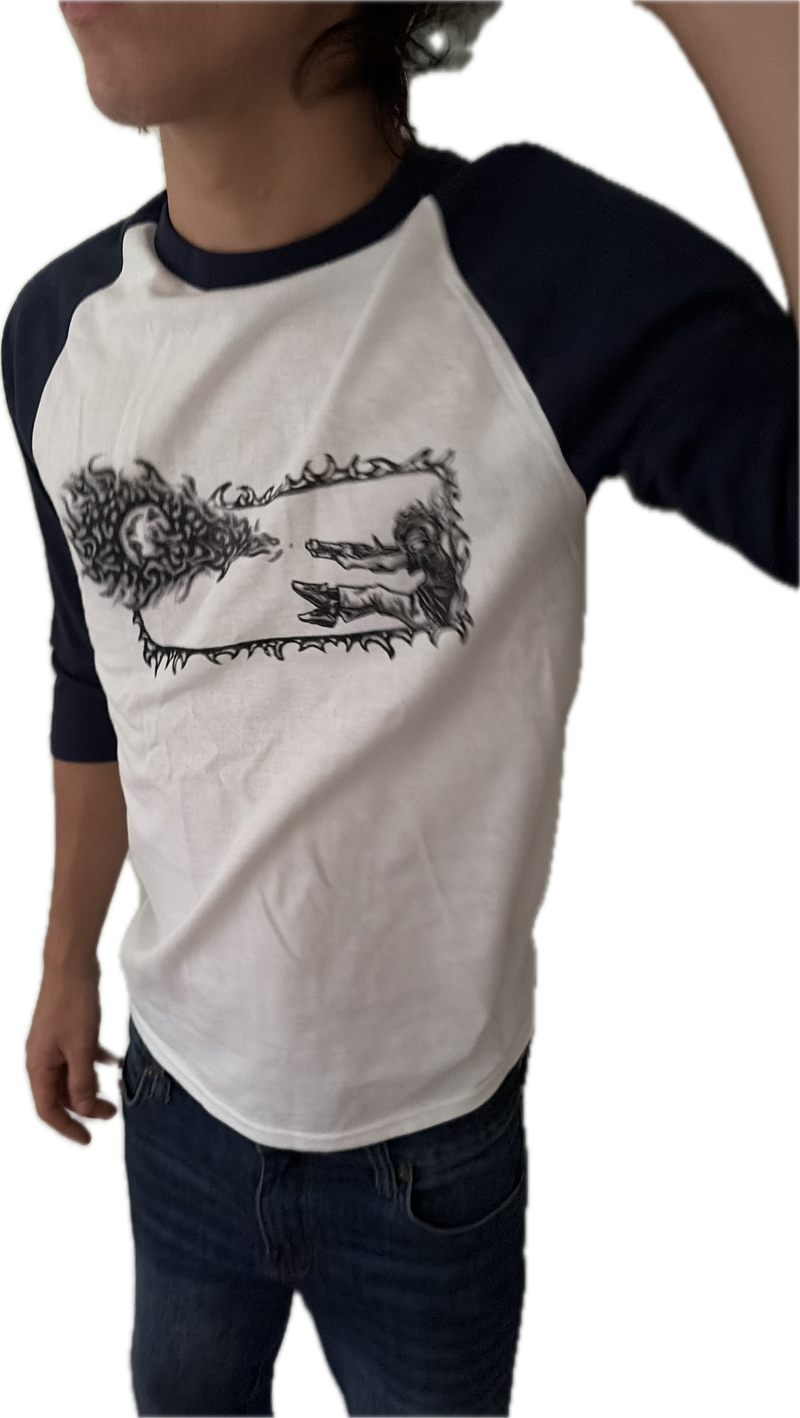 3/4 FTW TEE (navy)