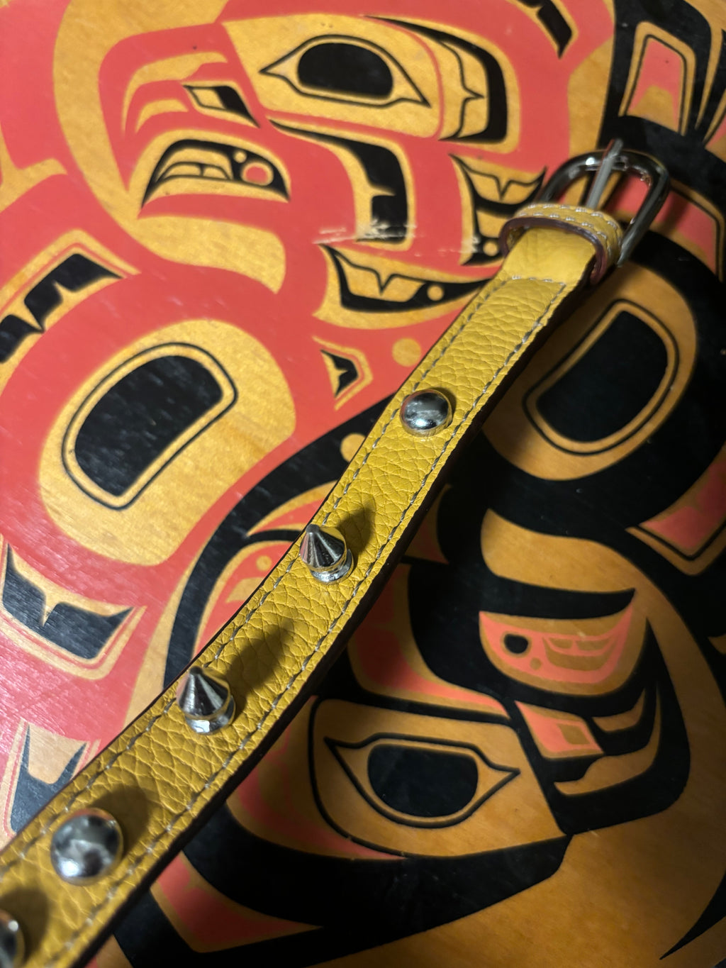 Yellow buckled bracelet